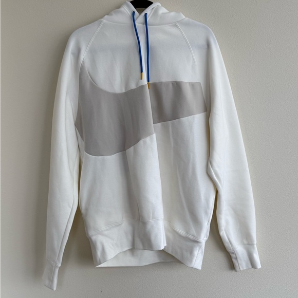 Nike Other - Men's Nike White/Gray Sportswear Swoosh Tech Fleece Pullover Hoodie